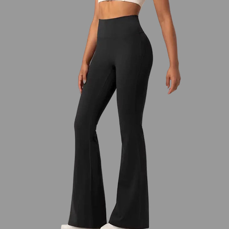 High-End Yoga Leggings Slim Yoga Pants High Waist Wide Leg Pants Bottoms Breathable Gym Casual Sports Bell Leggings Female