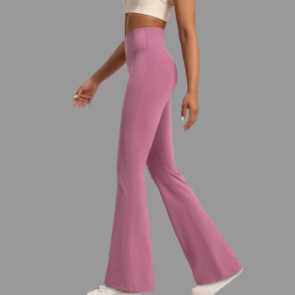 High-End Yoga Leggings Slim Yoga Pants High Waist Wide Leg Pants Bottoms Breathable Gym Casual Sports Bell Leggings Female